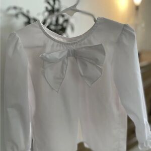 Beaufort Bonnet Company White Bow Shirt 4T